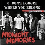 Don&#39;t Forget Where You Belong - One Direction