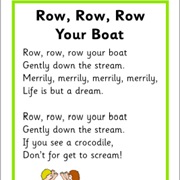Row Row Row Your Boat