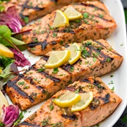 Grilled Salmon With Lemon
