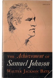 The Achievement of Samuel Johnson (Walter Jackson Bate)