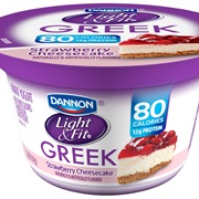 Dannon Light &amp; Fit Strawberry Cheesecake Greek Yogurt