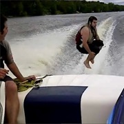 Jumped Out of a Speedboat