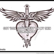 Get Bon Jovi's Heart on My Skin Permanently