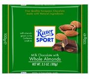 Ritter Sport Milk Chocolate With Almonds