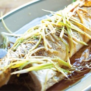 Steamed Fish With Ginger and Scallions