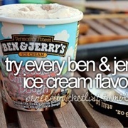 Try Every Ben and Jerrys' Flavor