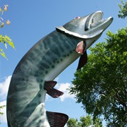 Huskie the Muskie, Kenora, Ontario, Canada