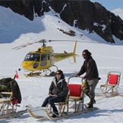 Rode a Helicopter That Landed on a Glacier