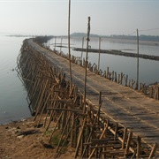 Kaoh Pen Bamboo Bridge, Cambodia