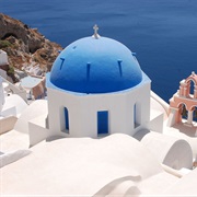 Blue Domed Church, Greece