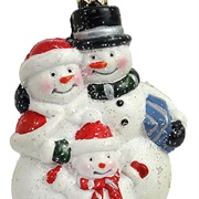 Snowman, Woman & Child