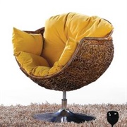 Bean Bag Wicker Chair