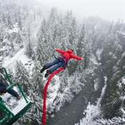 Winter Bungee in Whistler
