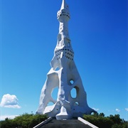 Peace Tower (Dai-Heiwa-To) at the Church of Perfect Liberty, Osaka, Japan