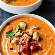 Creamy Harissa Tomato Soup