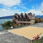 Kayaking on Lake Toba, Sumatra, Indonesia