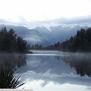 Listening to the Bell Birds at Sunrise Over Lake Mattheson, New Zealand