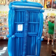 Police Box Made of Balloons
