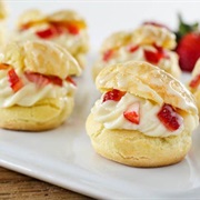Strawberry Orange Cream Puffs