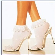 Heels With Ruffle Socks Trend