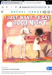 I Just Want to Say Goodnight (Rachel Isadora)