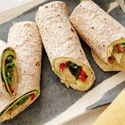 Grilled Veggie and Hummus Wraps