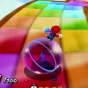 Purple Coins on the Rainbow Road