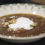 Eenvoudig Vissoepje Met Scampi