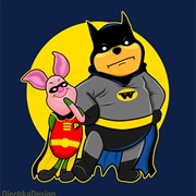 Winnie the Pooh-Bat and Piglet Robin