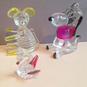 Plastic Lucite Figures