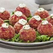 Beetroot Goat Cheese Arancini