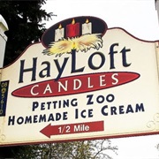 Hayloft Candles and Petting Zoo