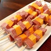 Sausage and Cheese Skewers
