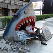 Shark Bus Stop, Bangkok, Thailand