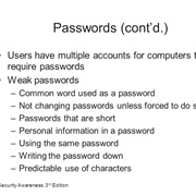 Using the Same Password