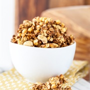 Salted Caramel Popcorn Granola