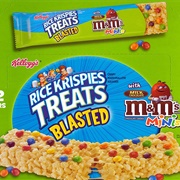 Rice Krispies Treats With Mini Milk Chocolate M&M
