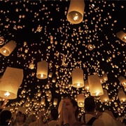Attend a Floating Lantern Festival