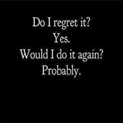 Regret Something Stupid