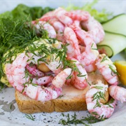 Rekesmørbrød (Shrimp Sandwich)