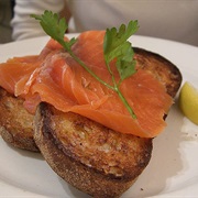 Smoked Salmon on Toast
