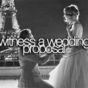 Witness a Wedding Proposal