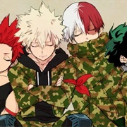 Kirishima X Bakugo X Todoroki X Deku