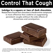 Dark Chocolate to Relieve Cough