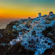 Watch the Most Beautiful Sunset in the World at Oia, Santorini