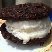 Double Chocolate Chip Ice Cream Sandwich