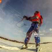 Kite Skate Great Slave Lake