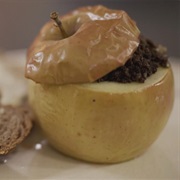 Gevulde Appels Met Zwarte Pens