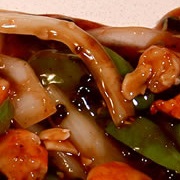 Shrimp With Green Pepper in Black Bean Sauce