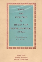 Poems and Verse Plays (Hugo Von Hofmannsthal)
